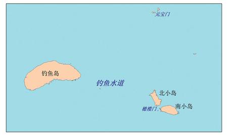 釣魚水道の位置見(jiàn)取図